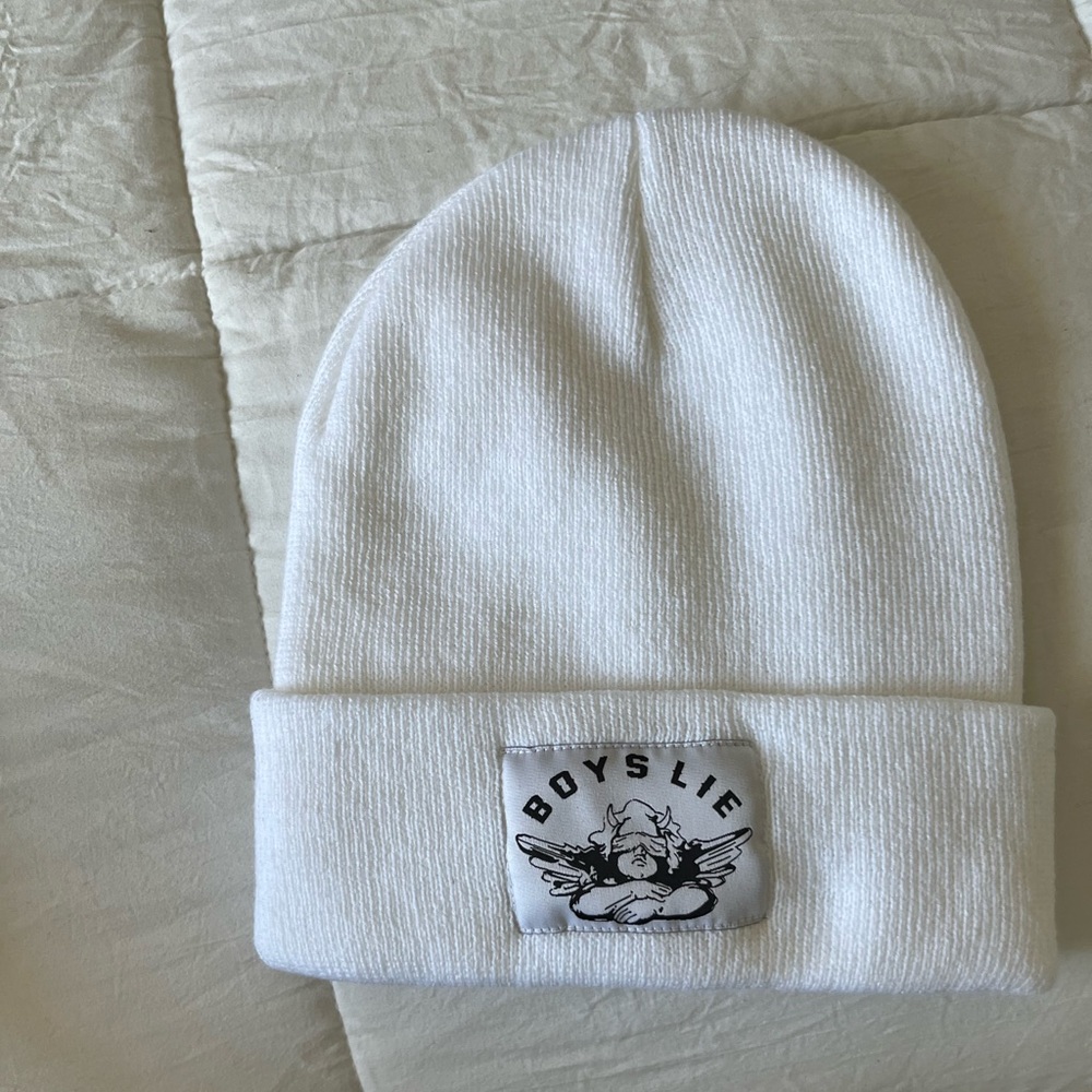 NEW BOYS LIE BEANIE - WHITE